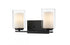 Z-Lite Willow 2 Light Vanity in Brushed Nickel Finish Model: 426-2V-BN