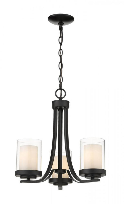 Z-Lite Willow 3 Light Chandelier in Brushed Nickel Finish Model: 426-3C-BN