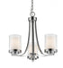 Z-Lite Willow 3 Light Chandelier in Brushed Nickel Finish Model: 426-3C-BN