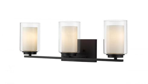 Z-Lite Willow 3 Light Vanity in Brushed Nickel Finish Model: 426-3V-BN