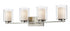 Z-Lite Willow 4 Light Vanity in Brushed Nickel Finish Model: 426-4V-BN