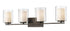 Z-Lite Willow 4 Light Vanity in Brushed Nickel Finish Model: 426-4V-BN