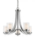 Z-Lite Willow 5 Light Chandelier in Brushed Nickel Finish Model: 426-5-BN