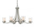 Z-Lite Willow 6 Light Chandelier in Brushed Nickel Finish Model: 426-6-BN