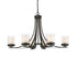 Z-Lite Willow 6 Light Chandelier in Brushed Nickel Finish Model: 426-6-BN