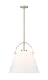 Z-Lite Z-Studio 1 Light Pendant in Brushed Nickel Finish Model: 743P18-BN