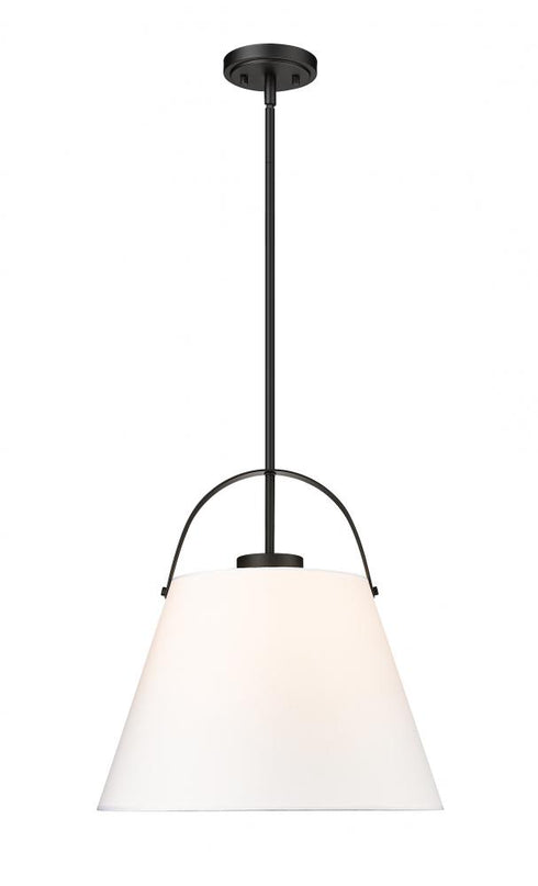 Z-Lite Z-Studio 1 Light Pendant in Brushed Nickel Finish Model: 743P18-BN