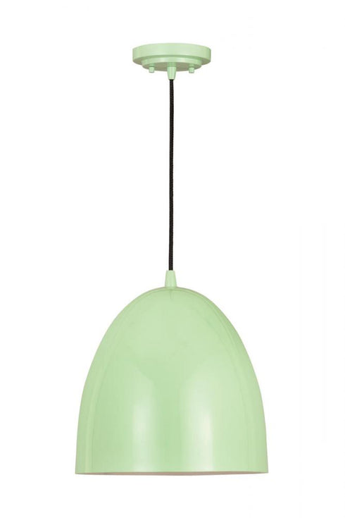 Z-Lite Z-Studio 1 Light Pendant in Mint Finish Model: 6012P12-MIN