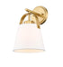 Z-Lite Z-Studio 1 Light Wall Sconce in Brushed Nickel Finish Model: 743-1S-BN