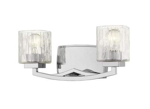Z-Lite Zaid 2 Light Vanity in Brushed Nickel Finish Model: 1929-2V-BN