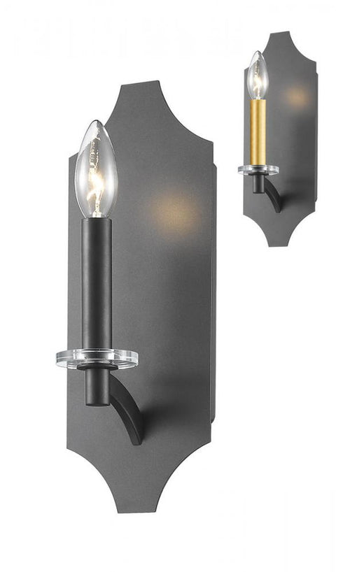 Z-Lite Zander 1 Light Wall Sconce in Bronze Finish Model: 6008-1S-BRZ