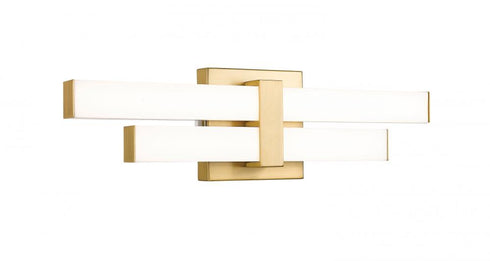 Z-Lite Zane 2 Light Vanity in Brushed Nickel Finish Model: 1008-18W-BN-LED