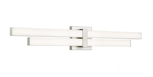 Z-Lite Zane 2 Light Vanity in Brushed Nickel Finish Model: 1008-32W-BN-LED