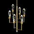 ZEEV Lighting Angelus 18 Inch LED 7 Light Crystal Tier Chandelier in Aged Brass Model: CD11425-LED-7-AGB