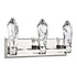 ZEEV Lighting Angelus 19 Inch LED 3 Light Crystal Bath Light in Polished Nickel Model: VL11432-LED-3-PN