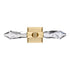 ZEEV Lighting Angelus LED 2 Light Crystal Duo Wall Sconce in Aged Brass Model: WS11409-LED-2-AGB