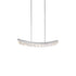 Zeev Lighting ARCUS 1 Light LED 3CCT 32 Inch Unique Curved Crystal in Aged Brass Linear Pendant Light Model: PL11609-LED-32-AGB