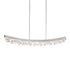 Zeev Lighting ARCUS 1 Light LED 3CCT 32 Inch Unique Curved Crystal in Aged Brass Linear Pendant Light Model: PL11609-LED-32-AGB