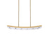 ZEEV Lighting ARCUS LED 3CCT 48 Inch Unique Curved Crystal in Aged Brass Linear Pendant Light Model: PL11613-LED-48-AGB