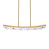 ZEEV Lighting ARCUS LED 3CCT 48 Inch Unique Curved Crystal in Aged Brass Linear Pendant Light Model: PL11613-LED-48-AGB