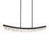 ZEEV Lighting ARCUS LED 3CCT 48 Inch Unique Curved Crystal in Aged Brass Linear Pendant Light Model: PL11613-LED-48-AGB