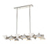 ZEEV Lighting AVANTE 12 Light Geometric Triangular in Matte Black Linear Pendant Model: CD10034-12-MBK