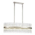 ZEEV Lighting CITADEL 24 Light 48 Inch Sleek in Aged Brass Band Oval Crystal Chandelier Model: CD10315-24-AGB
