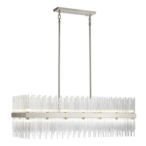 ZEEV Lighting CITADEL 32 Light 48 Inch in Aged Brass Rectangular Crystal Chandelier Model: CD10314-32-AGB