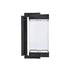ZEEV Lighting Claro Outdoor LED 12 Inch Square Glass Crystal Sconce in Matte Black Model: EW11101-LED-12S-MBK