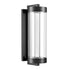 ZEEV Lighting Claro Outdoor LED 24 Inch Round Glass Crystal Sconce in Matte Black Model: EW11114-LED-24R-MBK
