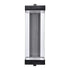 ZEEV Lighting Claro Outdoor LED 24 Inch Square Glass Crystal Sconce in Matte Black Model: EW11102-LED-24S-MBK