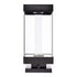 ZEEV Lighting Claro Outdoor LED 26 Inch Square Glass Crystal Bollard in Matte Black Model: EBP11111-LED-24S-MBK