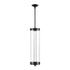 ZEEV Lighting Claro Outdoor LED 35 Inch Round Glass Crystal Pendant in Matte Black Model: EP11120-LED-35R-MBK