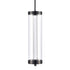 ZEEV Lighting Claro Outdoor LED 35 Inch Round Glass Crystal Pendant in Matte Black Model: EP11120-LED-35R-MBK