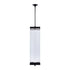 ZEEV Lighting Claro Outdoor LED 35 Inch Square Glass Crystal Pendant in Matte Black Model: EP11108-LED-35S-MBK