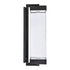 ZEEV Lighting Claro Outdoor LED 35 Inch Square Glass Crystal Sconce in Matte Black Model: EW11103-LED-35S-MBK
