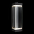 ZEEV Lighting Claro Outdoor LED 35 Inch Square Glass Crystal Sconce in Matte Black Model: EW11103-LED-35S-MBK