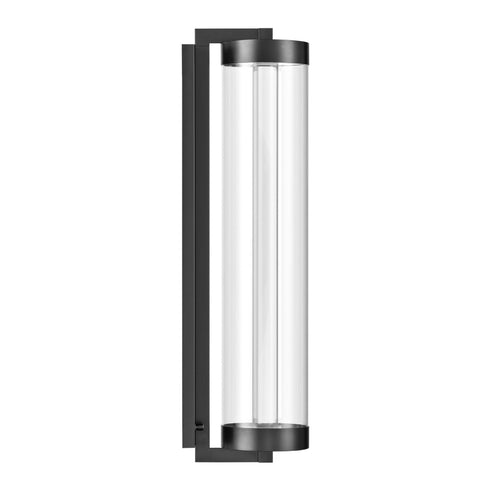 ZEEV Lighting Claro Outdoor LED 50 Inch Round Glass Crystal Sconce in Matte Black Model: EW11116-LED-50R-MBK