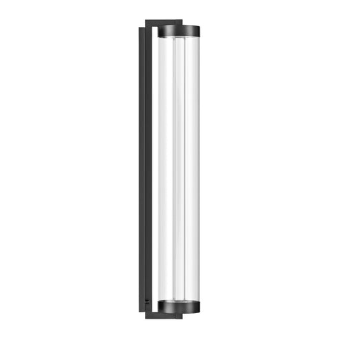 ZEEV Lighting Claro Outdoor LED 72 Inch Round Glass Crystal Sconce in Matte Black Model: EW11117-LED-72R-MBK