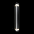 ZEEV Lighting Claro Outdoor LED 72 Inch Square Glass Crystal Sconce in Matte Black Model: EW11105-LED-72S-MBK