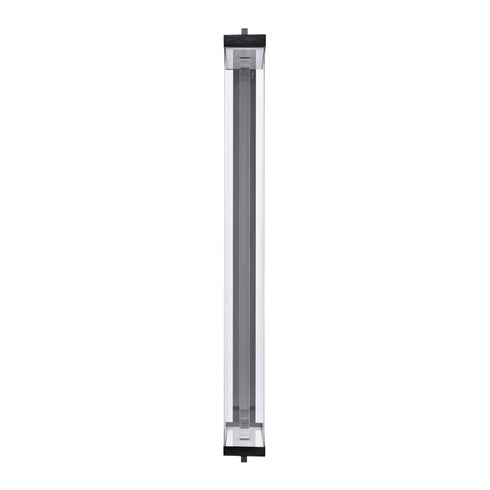 ZEEV Lighting Claro Outdoor LED 72 Inch Square Glass Crystal Sconce in Matte Black Model: EW11105-LED-72S-MBK