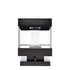 ZEEV Lighting Claro Outdoor LED 9 Inch Square Glass Crystal Bollard in Matte Black Model: EBP11109-LED-9S-MBK