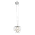 ZEEV Lighting DESTINY 12 Light LED 20 Inch Clear Glass Dome Shade Chandelier in Aged Brass Finish Model: CD10243-LED-AGB