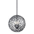 Zeev Lighting HELIOS 1 Light 1 Light 10 Inch Organic in Matte Black Metal Globe Pendant Model: P30037-1-MBK