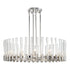 ZEEV Lighting JULIAN 12 Light 40 Inch Oval in Aged Brass Linear Glass Chandelier Model: CD10355-12-AGB