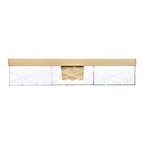 ZEEV Lighting Lucus 26 Inch LED Sleek Crystal Vanity in Aged Brass Model: VL11504-LED-24A-AGB