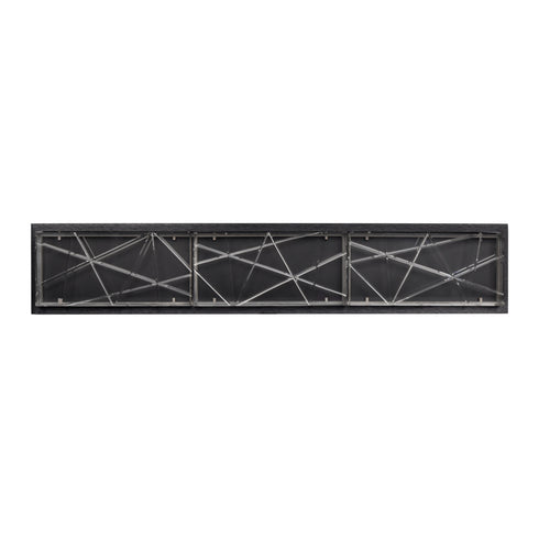 ZEEV Lighting Lucus 27 Inch LED Crystal Wall Sconce in Satin Brushed Black Model: VL11512-LED-24B-SBB