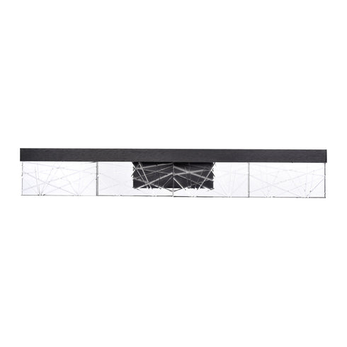 ZEEV Lighting Lucus 35 Inch LED Sleek Crystal Vanity in Satin Brushed Black Model: VL11509-LED-36A-SBB