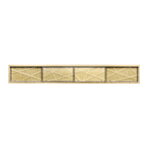 ZEEV Lighting Lucus 36 Inch LED Crystal Wall Sconce in Aged Brass Model: VL11513-LED-36B-AGB