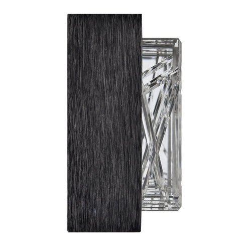 ZEEV Lighting Lucus 36 Inch LED Crystal Wall Sconce in Satin Brushed Black Model: VL11515-LED-36B-SBB